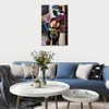 Modern Woman Canvas Art African Woman Handmade Oil Painting Contemporary Wall Decor for Living Room