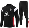 2023 24 AC mIlan training suit IBRAHIMOVIC Soccer Milano survetement 23 24 maillot hommes et enfants de foot mIlans football Survêtement