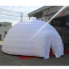 Tenda gonfiabile bianca all'aperto della cupola dell'igloo con la tenda foranea gigante di illuminazione principale per la mostra di evento del partito sulla vendita