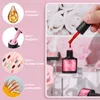 Sukienki Sheloloh kompletny zestaw lakieru do paznokci 10pcs żel lakier do paznokci Zestaw Manicure Zestaw podstawy Top Coat Półpółka hybrydowe gwoździe gelowe żel