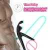 Massager 2 i silikon penis ring klitoris stimulator kuk utlösning fördröjning fördröjning fördröjning för män par par