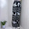 Pantalones Capris Vintage con estampado de elefante, pierna ancha, informales, holgados, rectos, de cintura alta, estilo étnico bohemio, P230602