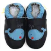 Первые ходьбы кожаная детская обувь мальчик детские мокасины животные дети для малышей обувь Slapper Мягкая детская обувь синяя кроватка. Первая ходьба 0-4Y 230601
