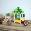 Jouets maison de Hamster, cachettes, aire de jeux en bois pour Rat, activité, plate-forme d'escalade, jouets