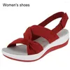 Sandalen Zomer Voor Vrouwen Strand Schoenen Gesp Ontwerp Dikke Zool Mode Dames Casual Chaussure Femme