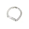 Novo 2023 designer de joias pulseira colar anel simples tanque de bloqueio 925 masculino feminino amantes punk hip hop pulseira