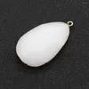 Pendant Necklaces Natural Stone Alabaster Teardrop Shaped Faceted 22x40mm For Making Jewelry DIY Necklace Earring Fine Elegant Accessories