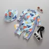 ملابس Swimwear Children's One Piece With Cap 2019 Summer Boys 'Swimsuit CZ901 P230602