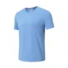 Ll Outdoor Designer Short Sleeves Top Summer Men's Sport T Shirt Mens Quick Dry Sweat-wicking Men Wrokout Sleeve Thin 555