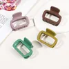 Square Hair Clips for Women Girls, Neutral Colors Rectangular Shark Claw Thick Hair, Strong Hold Barrette for Children Thin Hair