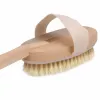 Wooden Cleansing Brushes Natural Bristle Body Brushes Massager Bath Shower Brush Long Handle Back Spa Scrubber