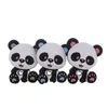 Baby Teethers Toys Silicone Teether 10PCS Panda Cartoon BPA Free Food Grade Ciondolo in silicone Dentizione Sonaglio per accessori per bambini Giocattoli 230601