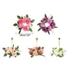 Dekorativa blommor Rose Flower Wreath Ring Artificial Garlands Holder For Table Centerpieces Party Wedding Decoration