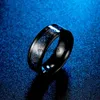 Pierścienie zespołowe fajne czarne tungsten Wedding Dragon Ring Zestaw do par stali nierdzewnej InLay Blue Carbon Fibre Metal Rock Pierścienie Anillos J230602