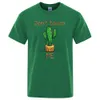 Men's T-Shirts Green Vibrant Cactus Printed Man T Shirts Loose Brand Cool Clothing S-XXXL Fashion T-shirts Male Casual Summer New Tee Shirt J230602