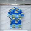 Män designer skjortor sommar shoort hylsa casual skjortor mode lösa polos strandstil andningsbara tshirts tees kläder m-3xl lk32