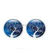 Stud Fashion Sier Plated Tree Of Life Earrings Time Gemstone Shop Drop Delivery Jewelry Dhqzk