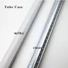 20pieces/lot LED Tubes 2ft 3ft 4ft 5ft 6ft 8ft 600mm 900mm 1200mm 1500mm 1800mm 2400mm AC85-265V T8 White Clear Milky Cover Dual V-Shape Integrated Single Fixture