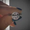 Bandringe Luxus S925 Silber VVS1 Ringe für Frauen 2021 Anillos 2 Karat Bizuteria Silber Schmuck Edelstein Diamant Ring Bijoux Femme J230602