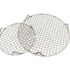 BBQ Tools Accessories Stainless Steel Grilling Mat Round Non Stick Baking Net With Legs Barbecue Grate Cooking Tools Bbq Mesh Barbecue Mesh 230601