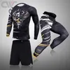 Trainingspakken voor heren Compressie heren 3 stks/set Sportkleding Pakken Gym Training Kleding Workout Joggen Sport Set Hardlopen Rashguard Trainingspak Panty's J230601