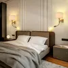 Lampada da parete Modern Indoor LED Cloth Art Paralume Home Decor Camera da letto creativa Comodino Villa El Applique Testiere Light Fixture