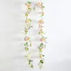 Decorative Flowers Faux Rattan Fresh-keeping UV-resistant DIY Romantic Banquet Wedding Decorating Fake Rose Vine Simulation Party Decor