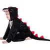 Cosplay Leuke Kind Dier Dinosaurus Kugurumi Kostuum Rollenspel Jongen Groen Zwart Kleuterschool Party Student Spel Rollenspel Set 230601