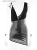 Abiti da festa Slip V Neck Segretto Mini abito stretto Donne 2023 Summer Sexy Evening Club Ledies BodyCon Abiti Short Abiti Black T230602