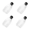 Dinnerware Sets 4 Pcs Honey Bottle Plastic Container Mel Squeeze Bottles Jam Dispensers Condiment The Pet Sauce Jars Lids Containers