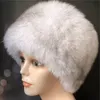 Unisex Whole Pelt Real Fox Fur Hat Russian Trapper Ushanka Hat Top Hat Warm Outdoor Warm Cap