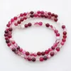 Losse Edelstenen 15"(38cm) Streng Ronde Natuurlijke Rose Lace Agate Stone Rocks 4mm 6mm 8mm 10mm 12mm Kralen Voor Sieraden Maken DIY Armband