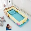 Bed Rails Sleeper Baby Nest för Born and Toddlers 85x45cm Portable Foldble Crib Travel 230601