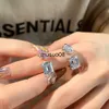 Кольца Band Rings Fine Lovers Lab Lab Moissanite Diamond Ring 925 Серебряное серебряное обещание обручальные обручальные кольца для мужских ювелирных украшений J230602