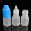 Flessen 100 stcs 2 ml PE kleine druppelaarfles, voorbeeldfles voor oogdruppels, lege fles voor lijm, plastic zachte knijpfles met knabbelen