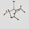 Chandeliers Modern Branch Creative Wrought Iron Chandelier Fashionable Living Room Dining Theme Lamp Nordic Glass G9 Bulb