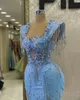 Maio de 2023 Ao ebi Crytal Mermaid baile dre dreded renda de renda de renda formal Party Segunda recepção Vestido de noivado de aniversário Dree Robe de Soiree ZJ344