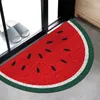 Tapijten Halve cirkel Deurmatten Anti-slijtage PVC Waterdicht Antislip Slaapkamer Tapijten Regenboog Gedrukt Entree Buiten Binnen Deurmat 230601