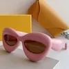 Овальные солнцезащитные очки Lunettes de Soleil Designer Женские дизайнерские очки LW40097I кошачьи глаза ацетатные волокнисты