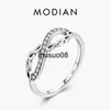 Band Ringen Modian Originele 925 Sterling Zilver Oneindige Liefde Charm Diamond Finger Ring Merk Trendy CZ Fijne Sieraden Voor Vrouwen Party Geschenken J230602