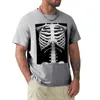 Polos męski anatomia biała kości szkieletowa koszulka T-shirt ponadgabaryt zabawny designer