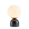 Tafellampen Art Marble Lamp Nordic Modern Simple Slaapkamer Voor Nachtkastje EU US AU UK Plug Living Room