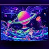 Wandteppiche Van Gogh Sternenhimmel Fluoreszierender Wandteppich Ästhetisches Mandala an der Wand Hängendes Tuch Trippy Home Room Psychedelic Decor 230531