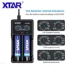 本物のXTAR VC2SLインテリジェントユニバーサルスマートバッテリー充電器リチウムバッテリーデュアル2スロットUSBタイプCクイック充電LI-MH NI-CD 18650 21700 20700 VC2