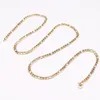 5pcs lot in bulk gold stainless steel Fashion Figaro NK Chain link necklace thin jewelry for women men gifts246p