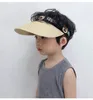 Nouveau Head Hoop pare-soleil pour enfants filles été extérieur Protection UV Sunhat Simple tous les jours réglable vide chapeau haut de forme enfants garçons