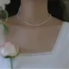 Choker Gouden Bal Hanger Imitatie Parel Kralen Ketting Vrouwen Kraag Kettingen Mode-sieraden Bijoux Femme