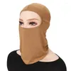 Roupas étnicas Cobertura completa Feminina Máscara Facial Undercap Lenço de Cabeça Islâmico Stretch Muçulmano Hijab Turbante Chapéu Bonnet Headband Tube Caps