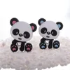 Baby Beißringe Spielzeug 10 Stück Panda Silikon Baby Beißring BPA frei geboren Zahnen Halskette Schnullerkette Zubehör Nagetier Lebensmittelqualität Anhänger Spielzeug DIY 230601