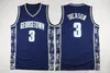 Allen Iverson Mitchell Ness Retro Basketball Jerseys 76erss Mesh Georgetown Hoyas College University Vintage College 남성 청소년 어린이 스티치 저지